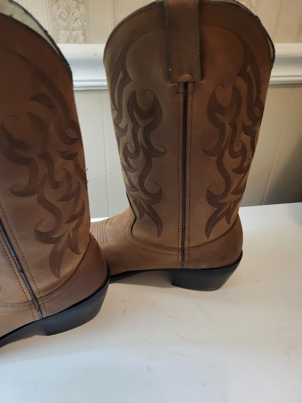 Durango Brown Men's Western Pull-On Boots, Size 9.5